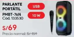 Hiraoka Parlante portátil PMBT-76N oferta