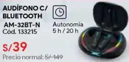 Hiraoka Audifono c/ bluetooth oferta