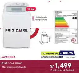 Hiraoka Frigidaire lavadora oferta