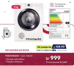 Hiraoka Frigidaire secadora de ropa oferta