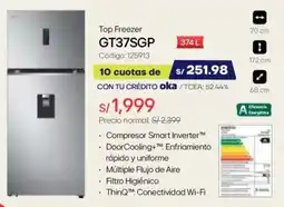 Hiraoka Lg Top Freezer GT37SGP oferta