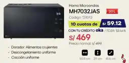 Hiraoka Horno microondas MH7032JAS oferta