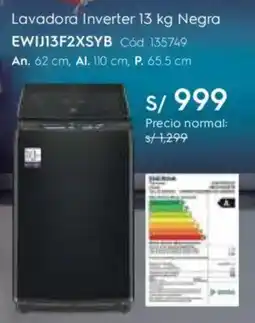 Hiraoka Electrolux lavadora inverter oferta