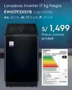 Hiraoka Electrolux lavadora inverter oferta
