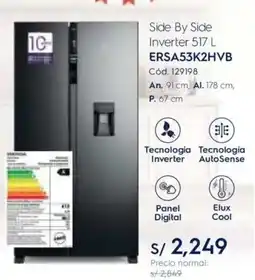 Hiraoka Electrolux side by side inverter oferta
