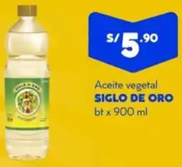 Mass Siglo de oro aceite vegetal oferta