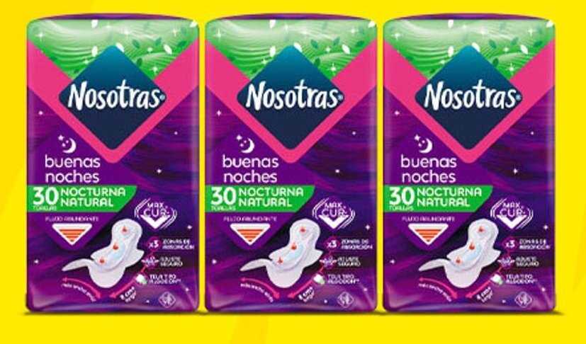 Metro Nosotras tripack toallas higiénicas oferta