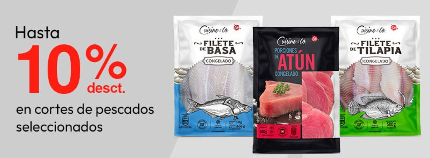 Metro En cortes de pescados seleccionados oferta