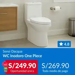 Sodimac Sensi dacqua wc inodoro one piece oferta