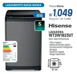 El Gallo Más Gallo Hisense lavadora WT3W1823UT oferta