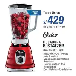 El Gallo Más Gallo Oster licuadora BLST4126R oferta