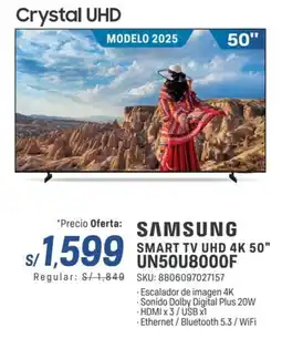 El Gallo Más Gallo Samsung smart tv uhd 4k 50" oferta