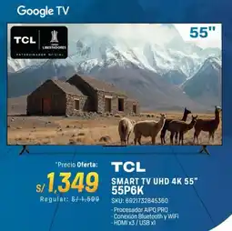 El Gallo Más Gallo Tcl smart tv uhd 4k 55″ oferta