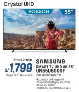 El Gallo Más Gallo Samsung smart tv uhd 4k 55" oferta