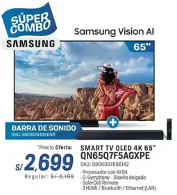 El Gallo Más Gallo Samsung smart tv qled 4k 65" oferta