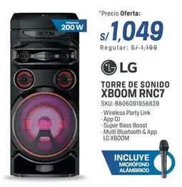 El Gallo Más Gallo Lg torre de sonido oferta