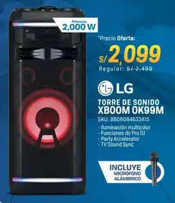 El Gallo Más Gallo Lg torre de sonido xboom oferta