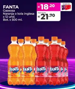 Vega Fanta gaseosa naranja o kola inglesa oferta
