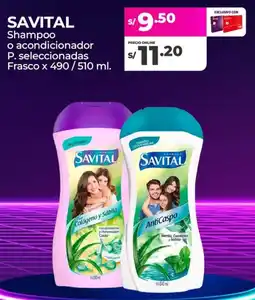 Vega Savital shampoo o acondicionador oferta