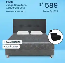 Tiendas EFE Forli juego dormitorio acqua gris oferta