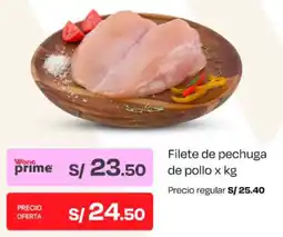 Wong Filete de pechuga de pollo oferta