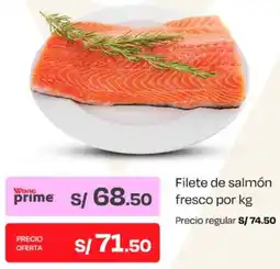 Wong Filete de salmón fresco oferta