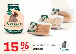 Wong Artisan en cortes de pollo oferta