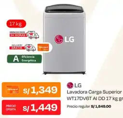 Wong Lg lavadora carga superior oferta