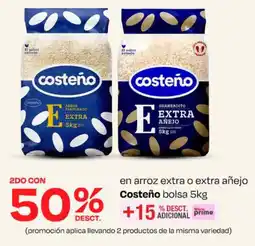 Wong Costeño en arroz extra o extra añejo oferta