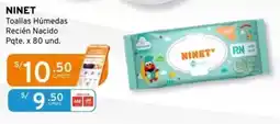 Mifarma Ninet toallas húmedas recién nacido oferta