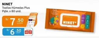 Mifarma Ninet toallas húmedas plus oferta