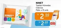 Mifarma Ninet toallas húmedas clásicas oferta