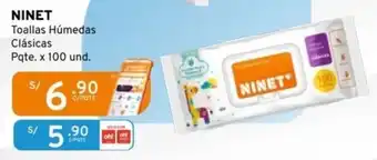 Mifarma Ninet toallas húmedas clásicas oferta