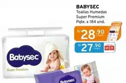 Mifarma Babysec toallas humedas super premium oferta