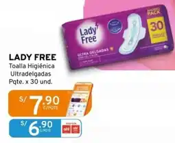 Mifarma Lady free toalla higiénica ultradelgadas oferta