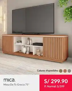 Falabella Mica mesa de tv grecia 75" oferta