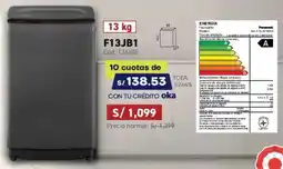 Hiraoka Panasonic Lavadora F13JB1 oferta