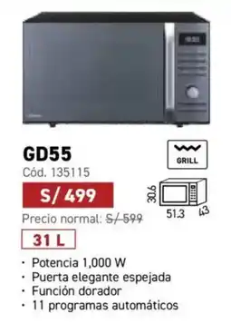 Hiraoka Panasonic Microondas GD55 oferta