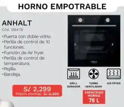 Hiraoka Klimatic Anhalt Horno Empotrable oferta