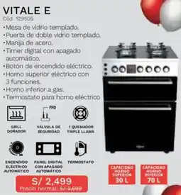 Hiraoka Klimatic Vitale E Cocina de Pie oferta