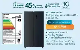 Hiraoka Mabe Refrigerador automático 436 L oferta