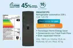 Hiraoka Mabe Refrigerador automático 239 L oferta