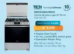Hiraoka Mabe Cocina de piso a gas LP 76 cm oferta
