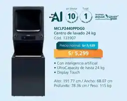 Hiraoka Mabe Centro de lavado 24 kg oferta