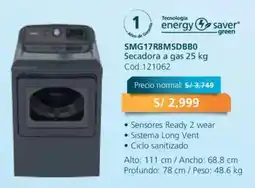 Hiraoka Mabe Secadora a gas 25 kg oferta