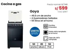 Hiraoka Cocina a gas oferta