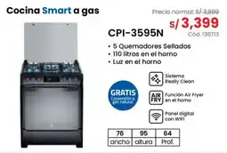 Hiraoka Cocina Smart a gas oferta