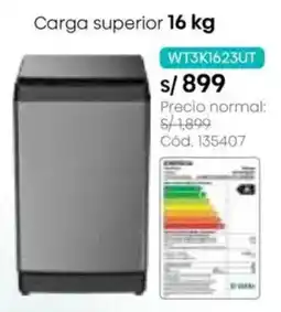 Hiraoka Hisense Lavadoras Carga superior 16 kg oferta
