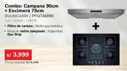 Hiraoka Bosch Campana 90cm + Encimera 75cm oferta