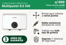 Hiraoka Bosch calentador eléctrico multipunto oferta